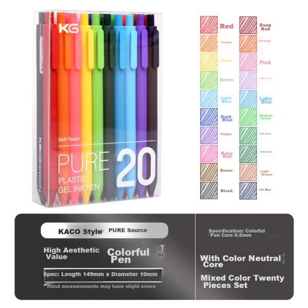 Snow White PVN-159 direct liquid ballpoint pen quick-drying color neutral pen teacher correction red pen signature pen set 0.38mm red 12 pieces/box