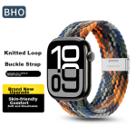 BHO suitable for apple watch strap apple watch s10/ultra2/s9/se nylon braided loop strap iwatch s8/7/6/5/4 buckle watch strap