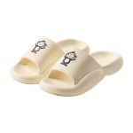 BAIHOU White Monkey Summer Cute Men's and Women's Slippers Stepping on Shit Sense Home Thick Bottom Indoor Sandals 003 White 42-43 - Image 5