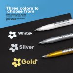 Deli 0.5mm mechanical pencil set (3 automatic pens 60 lead cores) with eraser for students to practice writing for exams 33156 white - Image 5