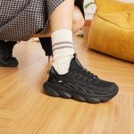 361° sports shoes female Linghu spring and summer retro breathable thick bottom leisure rope skipping running shoes female 682312203-5
