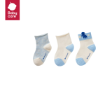 babycare baby socks autumn cotton socks newborn floor socks baby children socks molia milk blue L