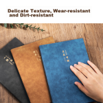Deli leather notebook notepad meeting record book sheepskin thickened A5/120 sheets single BP103 blue (to be expected in the future) - Image 3