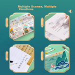 Deli (deli) Notebook Artistic Thread-bound Junior and Senior High School Students Postgraduate Entrance Examination Sewn Diary Thickened Soft Cover Copy Notepad 4 Books [Glass Clear 2] - Image 6