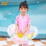 361° Children's swimming ring baby life buoy inflatable thickened anti-rollover girls swimming equipment toddler swimming ring - Image 3