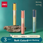 Deli Guochao Oriental Wencai fluorescent pen exam review key mark office student stationery marker pen handbook painting 3 DF104
