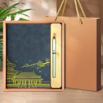 Langjie notebook gift box set National trend style notebook gift box Forbidden City cultural and creative souvenirs High-value notebook stationery for teachers Corporate gift customization