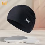 361° fabric swimming cap professional swimming cap for women with long hair and ear protection comfortable and not tight head enlarged head circumference fashionable hat - Image 5