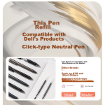 BAOKE PC880E 0.7mm bullet gel pen office fountain pen black 12 pieces/box - Image 2