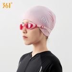 361° fabric swimming cap professional swimming cap for women with long hair and ear protection comfortable and not tight head enlarged head circumference fashionable hat - Image 3