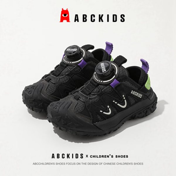 ABC KIDS children's sports shoes spring and autumn boys' casual shoes girls' running shoes black 29 size inner length 175