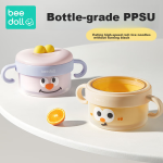 beedoll baby food bowl baby special water filling insulation bowl constant temperature children's tableware grinding suction cup bowl PPSU orange - Image 3