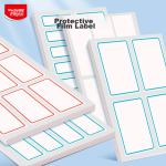 Maped self-adhesive waterproof label stickers waterproof stickers children's student office supplies 96 pieces blue frame 18*32mm 774593CH - Image 2