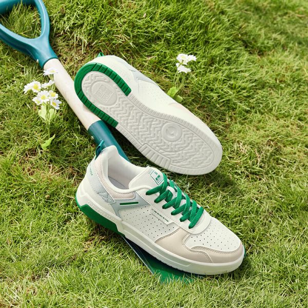 361° sports shoes for men spring and summer teenagers all-match thick-soled height-enhancing white casual shoes for men 672416602F-1