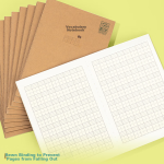 Deli 25K80 large business classic leather cover office supplies meeting notepad diary notebook stationery black BP108 - Image 8