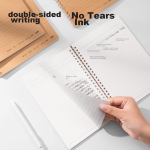Deli B5 flying disc buckle loose-leaf gray horizontal line book 60 sheets middle school students postgraduate entrance examination notebook HB560 - Image 6