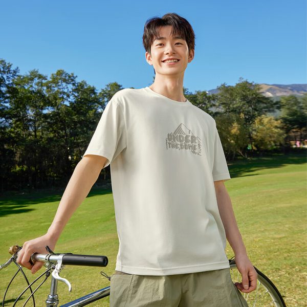 361° T-shirt short-sleeved men's and women's spring and summer round neck outdoor sports leisure loose breathable top 632523106-1