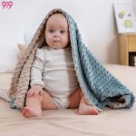9i9 baby bean blanket baby soothing blanket kindergarten quilt stroller cover blanket double-sided bean velvet washable A121 - Image 9