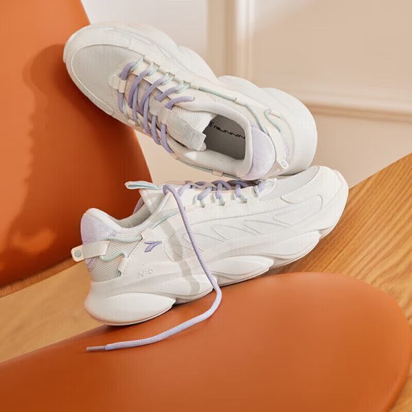 361° sports shoes women's spring and summer swan shoes mesh breathable retro thin bottom casual shoes 682526763-1