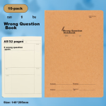 M&G Stationery A5 Error Book Kraft Paper English Correction Book Student Draft Chinese Mathematics Error Correction Collection 10 Books FA5360I - Image 3