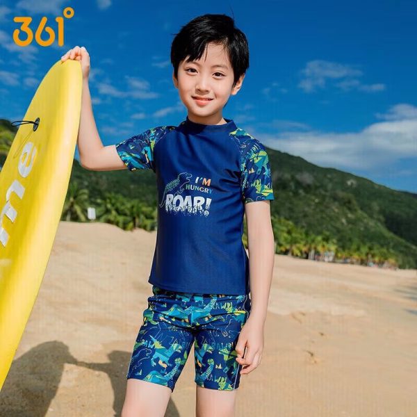361° children's split swimsuit boy swimsuit teenager hot spring swimsuit swimming trunks two-piece swimsuit