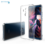 Best Coac for Huawei Mate10 Pro mobile phone case anti-fall large four-corner airbag mobile phone protective cover full edge transparent tpu transfer BC-iP9mini transparent white - Image 3