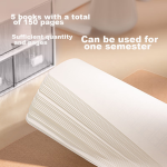 Deli 25K loose-leaf notebook 100 sheets replaceable core book business notebook leather cover diary office supplies Morandi color blue 22287 - Image 6