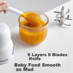 babycare baby food supplement machine baby food processor multifunctional fully automatic household food supplement tool mud machine sea fog blue - Image 7
