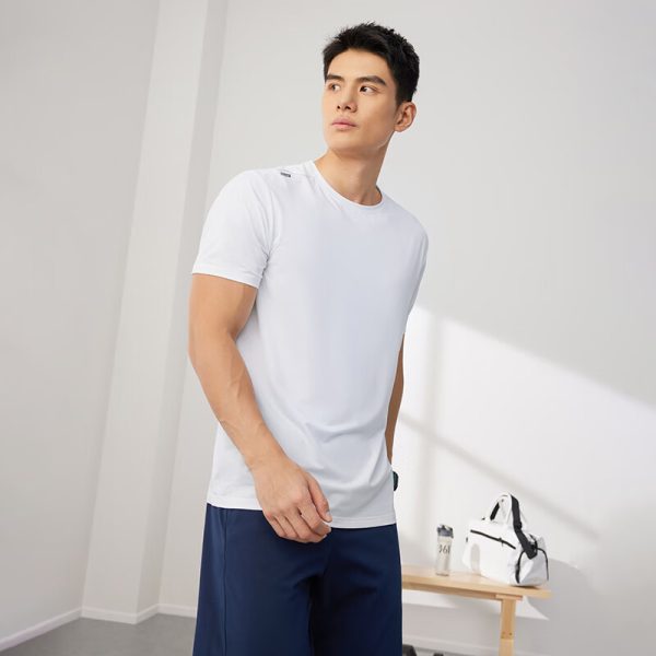 361° short-sleeved men's summer sports t-shirt polo shirt loose breathable running fitness training suit 652424122H-1