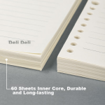 Deli (deli) Xingyun 16K/80 sheets of kraft paper cover notebook notebook notepad high-transparency EVA cover study postgraduate entrance examination single book T1680-P - Image 4