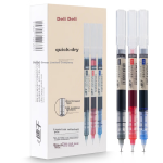 Deli high-end smooth pull-out gel pen 0.5mm bullet head metal pen business wood grain signature pen Hu Ge same gift box single pack A6Pro-05 - Image 3