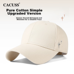CACUSS baseball cap for women, four seasons, large head circumference, hard top cap, sun protection sun hat, couple all-match, face-showing small hat - Image 2