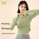361° Yoga Clothes Women's Tops 2024 New Long Sleeve Fitness Clothes Autumn and Winter High-end Pilates Sports Tops Women