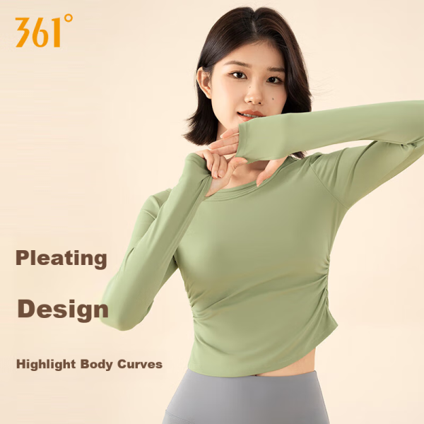 361° Yoga Clothes Women's Tops 2024 New Long Sleeve Fitness Clothes Autumn and Winter High-end Pilates Sports Tops Women