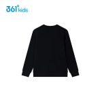 361° children's clothing for boys and girls 2024 autumn 3-12 years old all-match pullover sweatshirt black 150 - Image 7