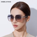 Angelamiao sunglasses for women classic versatile nylon sunglasses large frame driving slim sun protection Chinese Valentine's Day gift - Image 2