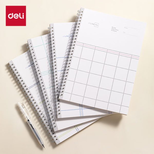 Deli (deli) 4 books 32K72 Zhang Wen Cangqiong series student rubber sleeve set soft copy notebook diary notebook stationery school essential T3272
