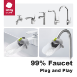 Babycare children's faucet extender baby hand washing water guide sink extender lengthened water guide stardust gray - Image 2