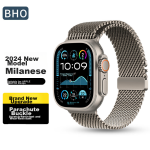 BHO for Apple Watch strap Apple Watch S10/Ultra2 new Milanese strap iwach S9/8/7/6/SE parachute snap strap