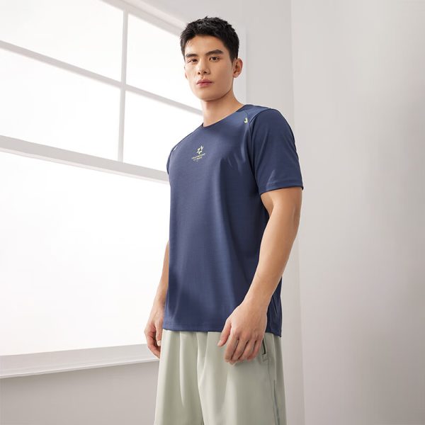 361° short-sleeved T-shirt men's spring and summer round neck quick-drying clothing sports leisure running fitness training clothing 652524130-1