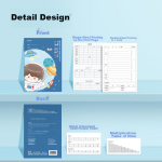 Li Cao [lowest price on the whole network] Li Cao 16k notebook book B5 notebook kraft paper exercise book simple notepad student homework 26 lines 5 books / 150 sheets - Image 3