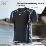 361° swimsuit men's swimming trunks swimming goggles and swimming cap set 3-piece set anti-embarrassment training five-point pants split hot spring swimming equipment - Image 4