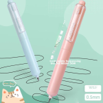 Deli (deli) Liunian Xingchen series straight liquid pen signature pen 0.5mm full needle student neutral pen water pen ballpoint pen black 12 pieces/box S858 - Image 3