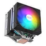 AOCT6FB/93 Black CPU Air Cooling Radiator Big Frost Tower (/Dual Tower 6 Heat Pipes/Nickel Plating Process/PWM Temperature Control/Hydraulic Silent/Support Multi-Platform/TDP230W) - Image 9