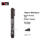 Deli business style large capacity uncapped neutral pen signature pen office office pen 0.5mm bullet head 12 pieces/box black S62 - Image 10
