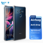 Best Coac for Huawei Mate10 Pro mobile phone case anti-fall large four-corner airbag mobile phone protective cover full edge transparent tpu transfer BC-iP9mini transparent white