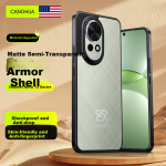 CangHua Applicable to Huawei nova13 mobile phone case Universal Huawei nova12 protective cover armor frosted anti-fall wear-resistant anti-fingerprint ultra-thin heat dissipation protective case CJK25-translucent black