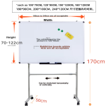 AUCS whiteboard shelf writing board mobile bracket green board blackboard white class bracket bracket advertising board display board blackboard newspaper outdoor publicity board stretchable universal Shelf-2 - Image 2