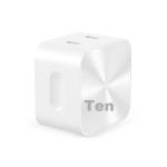 A+ member 35W foldable dual C port dynamic fast charging suitable for Apple/Apple/iPhone/iPad/Macbook white