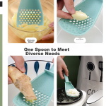 COOKSS multifunctional colander baby food supplement tool mashed potatoes and taro grinding filter dumpling scoop artifact two sets - Image 3